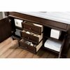 James Martin Vanities Brookfield 60in Single Vanity, Burnished Mahogany w/ 3 CM Arctic Fall Solid Surface Top 147-114-5361-3AF
